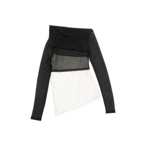 MM6 Maison Margiela Черные и Белые Женские Рубашки