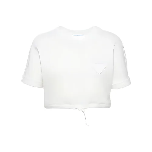 PRADA Белый Женский Короткий Топ