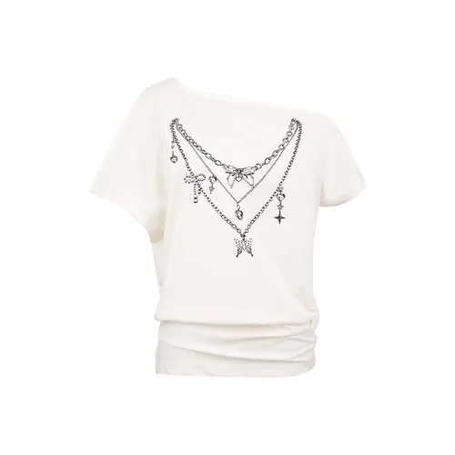 PEASLUNA Белые Женские Футболки