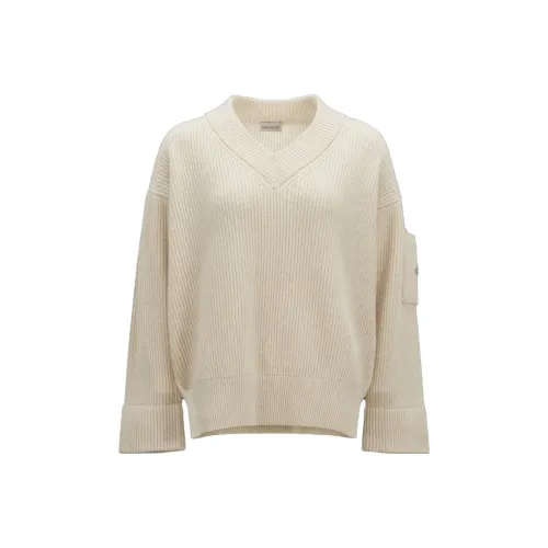 Moncler Экрю Женские Свитеры