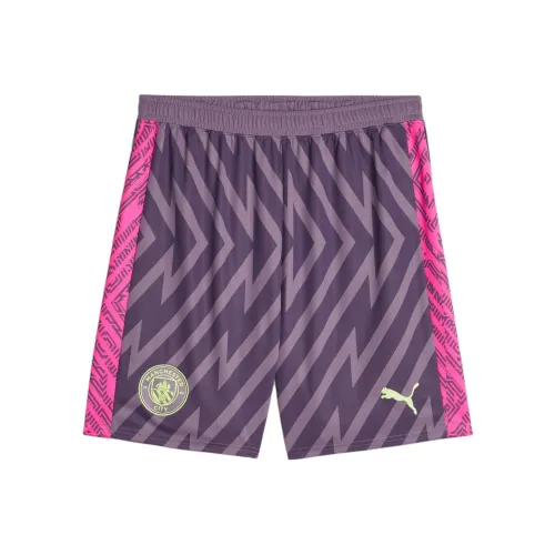 PUMA Manchester City Goalkeeper Shorts Football Lower Men's Purple