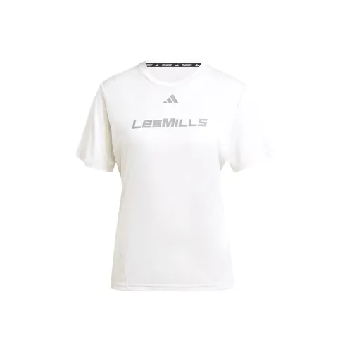 Adidas LES MILLS Стандартная футболка Женская Белая