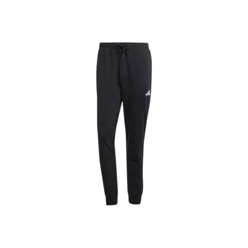 Adidas ESSENTIALSSportswear Collection FW24 Cozy French Terry Joggers Спортивные брюки Мужской Черный Белый
