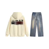 Set (Apricot Top + Nostalgic Blue Jeans)  
Комплект (Абрикосовый топ + Ностальгические синие джинсы)