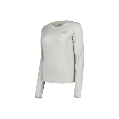 New Balance Бег T-Shirt Женская Серый