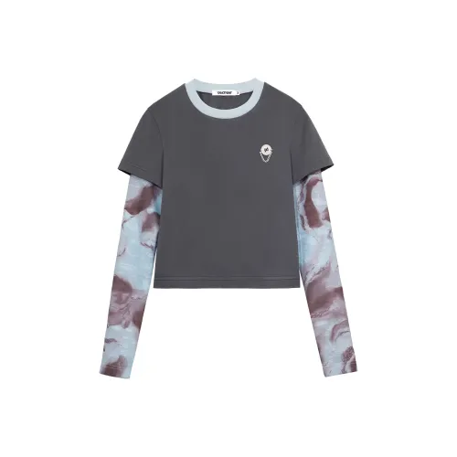 CANOTWAIT_ T-рубашка Женская Темно-серая