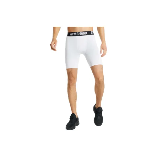 GYMSHARK Элемент BASELAYER Шорты Спортивные шорты Мужской Белый