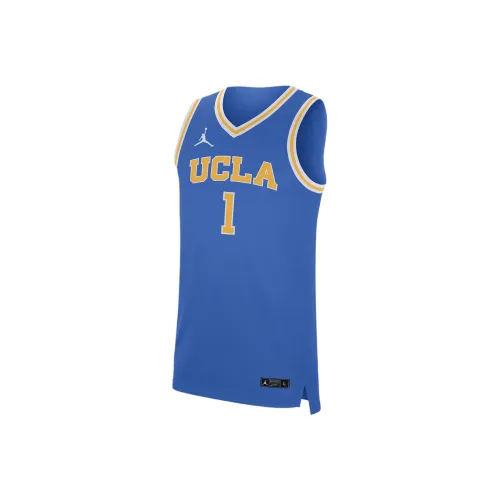 Jordan College Dri FIT UCLA Баскетбольная Джерси Мужская Сигнальный Синий
