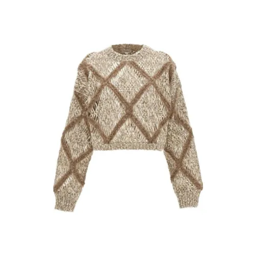 Brunello Cucinelli Светло-янтарные Женские Свитеры