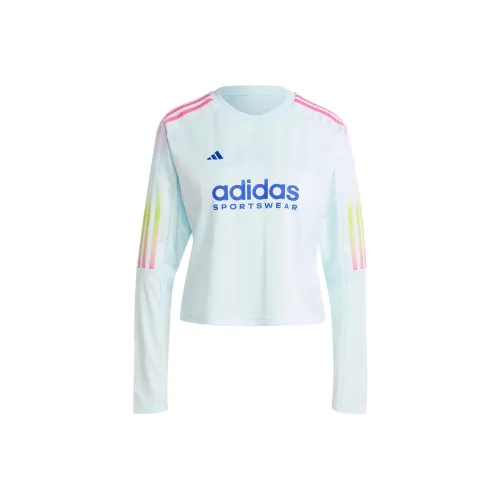 adidas clothing Женские синие футболки