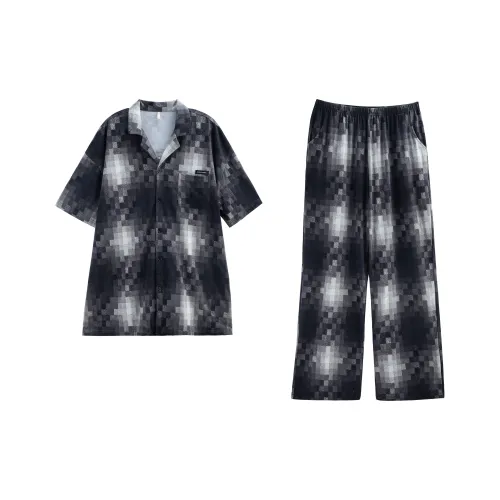 XUANZHITING Пижамный комплект мужской темно-синий