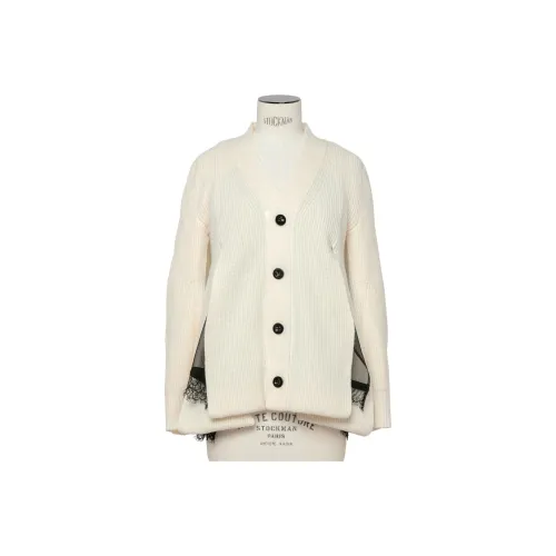 sacai Экрю Женские Свитеры