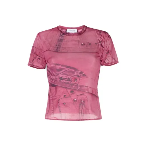 Blumarine T-рубашка женская ярко-розовая