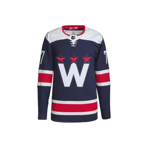 Adidas Capitals Oshie Футбол Джерси Мужской Морской Синий