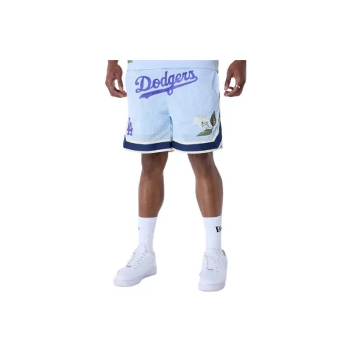 New Era Спортивные шорты Мужские Светло-синие