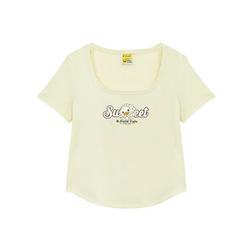 B.Duck T-Shirt Женская Бежевая Желтая