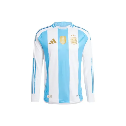 Adidas Аргентина Белый/синий Градиентный Мужские Футбольные Джерси