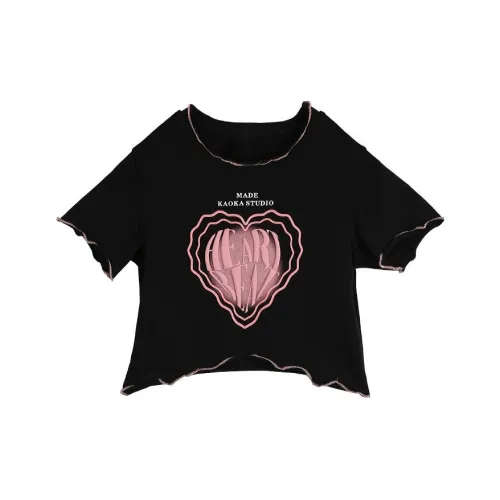 KAOKA Черный Женские Короткие Топы