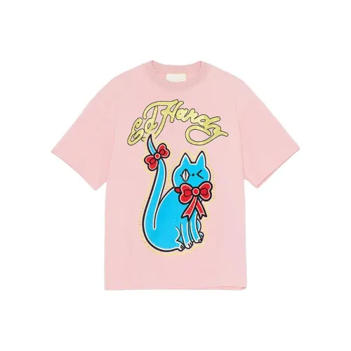 Ed Hardy Камелия Розовые Женские Футболки