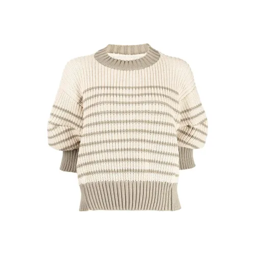 Sacai Бежевые Женские Свитеры