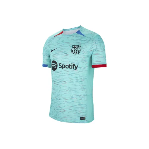 nike Dri Fit Футбол Джерси 2023 24 Сезон Барселона Gavi Размер 6 Мужской Светло-зеленый