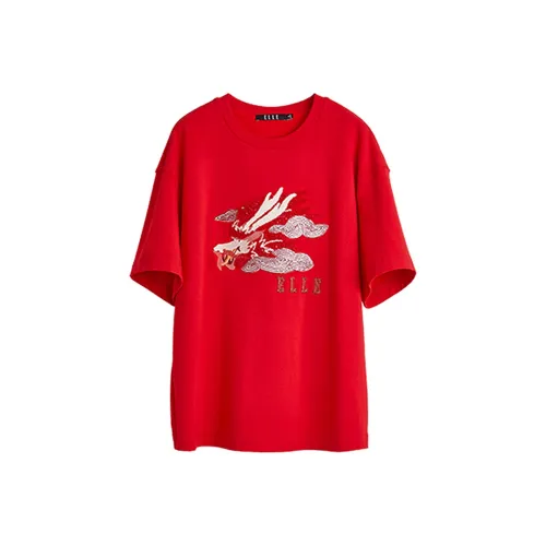 ELLE Красные Женские Футболки