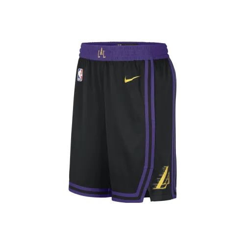 Nike Los Angeles Lakers Черные Мужские Баскетбольные Шорты