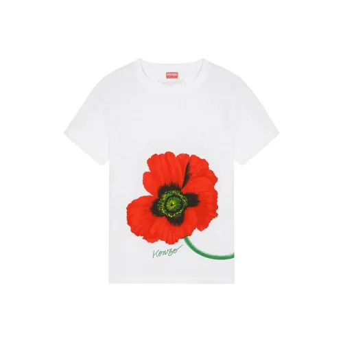 KENZO x Nigo Poppy Flower Series FW22 T Рубашка Женская Белая