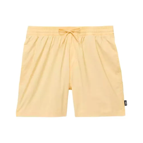 Vans Primary Твердый Эластичный Шорты для серфинга 17'' Повседневные шорты Мужские Желтые