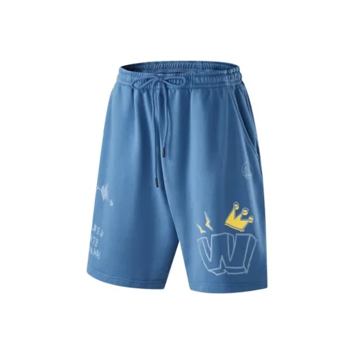 NBA SS24 Баскетбольные шорты Мужские Серый Синий