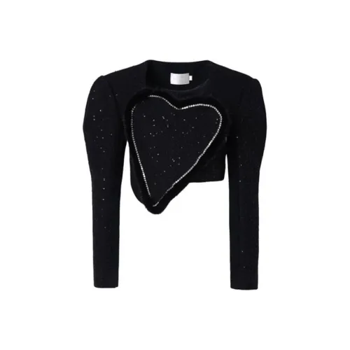 GUO JINGYI Crop Top Женский Черный