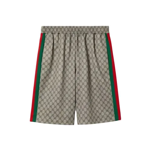 GUCCI SS24 Повседневные шорты Мужские Коричневый Зеленый