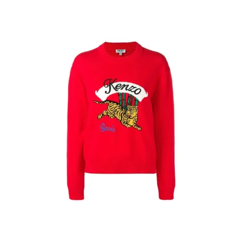 KENZO Женские свитеры красного цвета