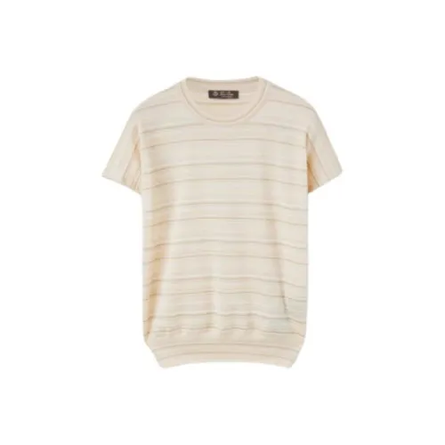 Loro Piana Mogami Crewneck T Рубашка Женская Бежевая