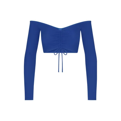 Skims Синий Женские Короткие Топы