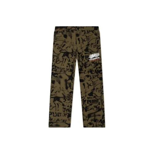 PUMA X LMC AOP Повседневные брюки Унисекс Зеленый