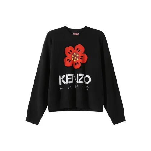 KENZO Boke Flower Series Черные Женские Свитеры