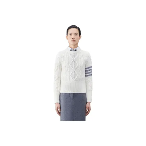 THOM BROWNE Белые Женские Свитеры