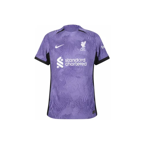Nike Dri Fit ADV Match Футбол Джерси Liverpool Команда Унисекс Фиолетовый