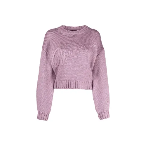 Blumarine Облегающий свитер женский розовый