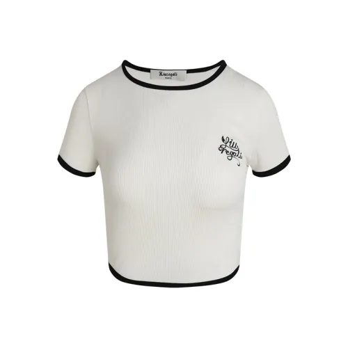 LIUREGALI Белый Женские Короткие Топы