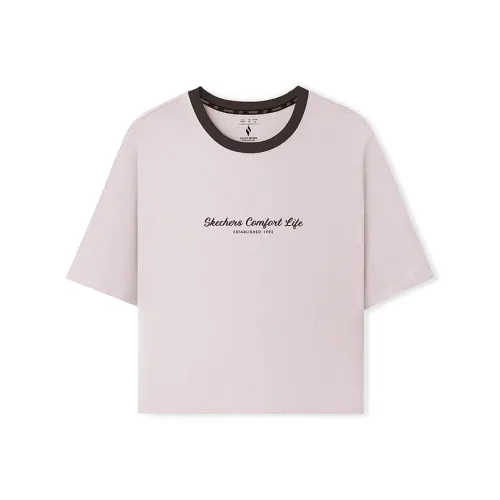 Skechers T-Shirt Женская Светло-фиолетовая Roland