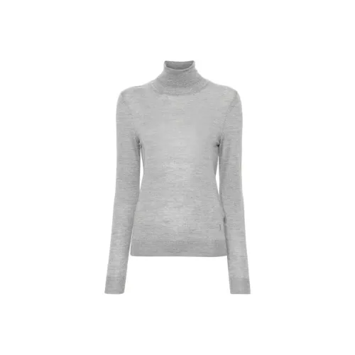 SAINT LAURENT SS24 Свитер Женский Светло-Серый