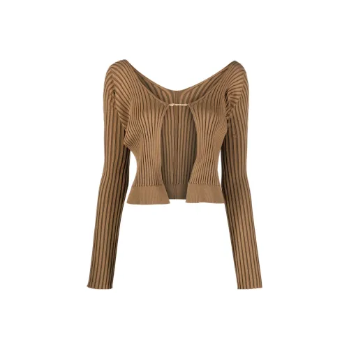 Jacquemus Коричневые Женские Свитеры