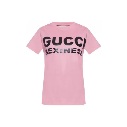 GUCCI Розовые Женские Футболки