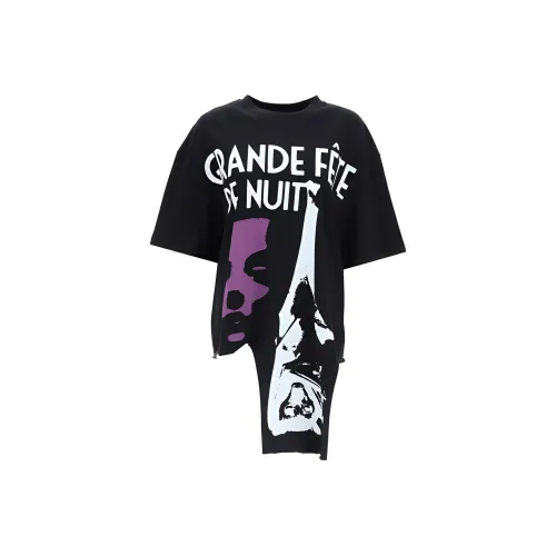 RAF SIMONS Черные Женские Футболки