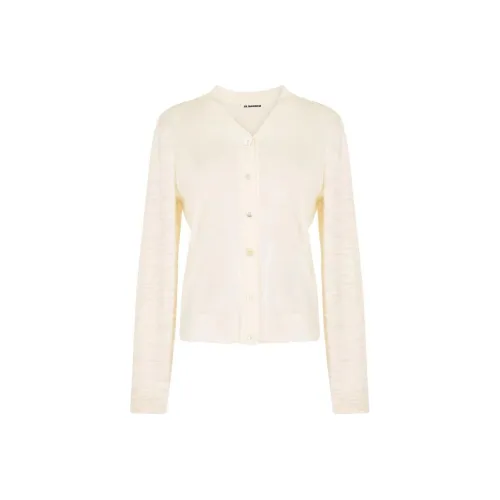 JIL SANDER Экрю Женские Свитеры