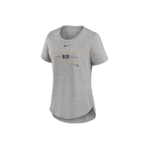 NIKE Темно-серые Женские Футболки