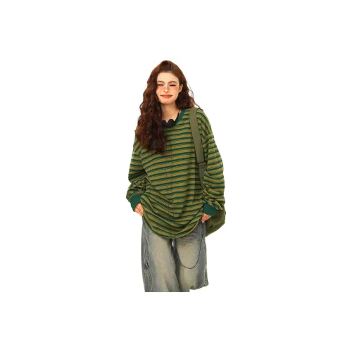 YESHENGAZI T-рубашка Женская Зеленая