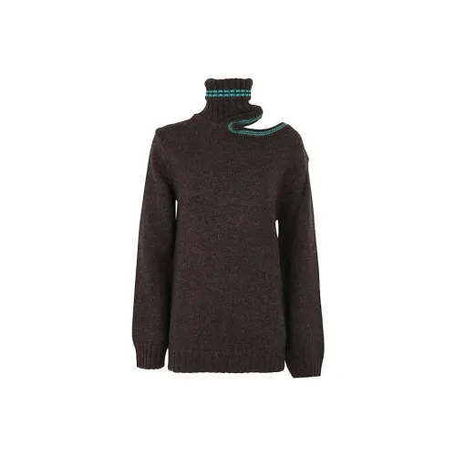 YProject FW22 Свитер Женский Коричневый